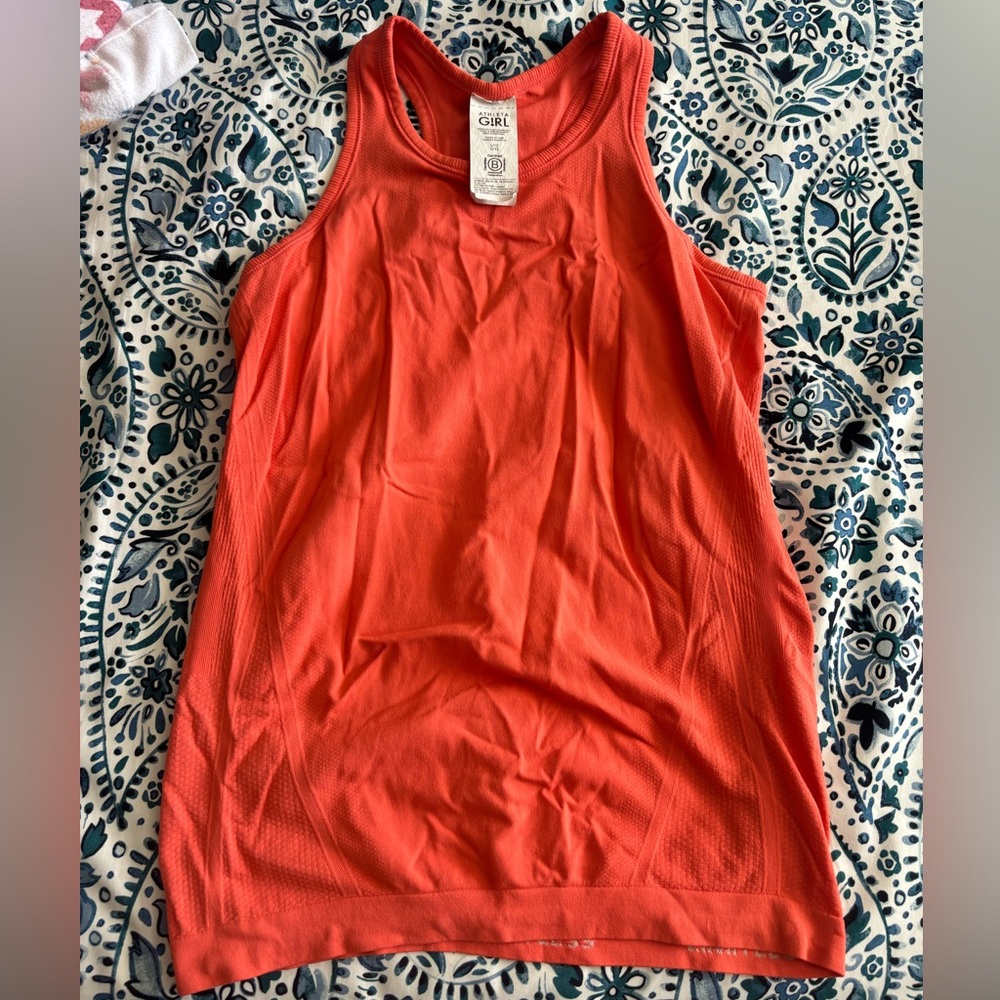 Athleta orange tank top